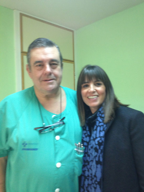 Con el Dr Solis, Jefe de Servicio de Ginecología del Hospital de Cabueñes