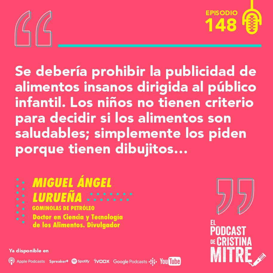 mitos nutrición Miguel Ángel Lurueña El podcast de Cristina Mitre