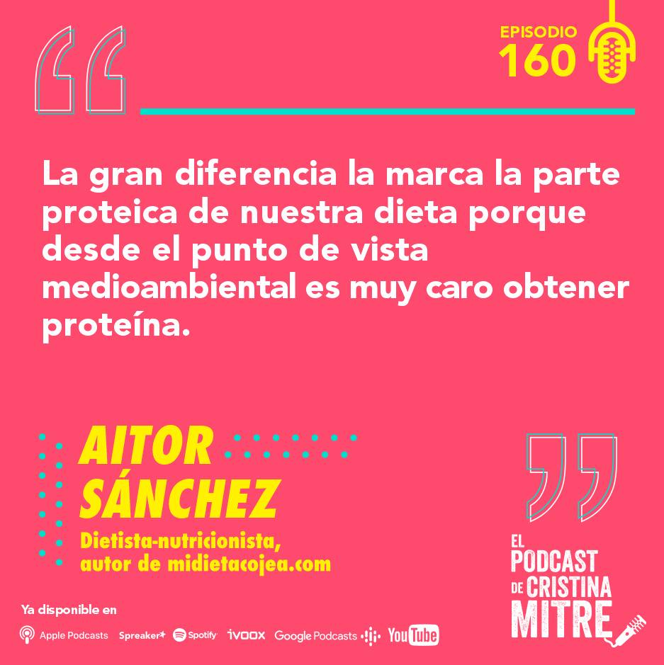 Aitor Sanchez dieta sostenible nutrición Cristina Mitre