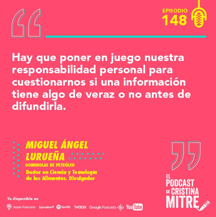 Miguel Angel Lurueña Gominolas de petróleo El podcast de Cristina Mitre 