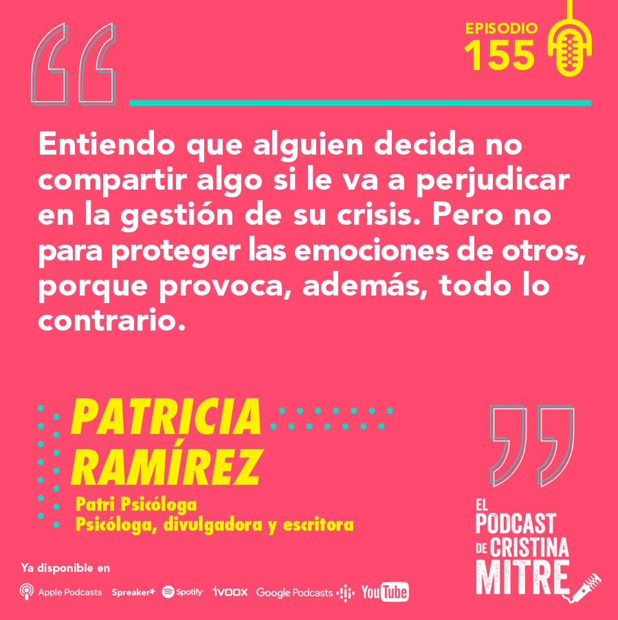 Patricia Ramírez Cristina Mitre emociones aceptación
