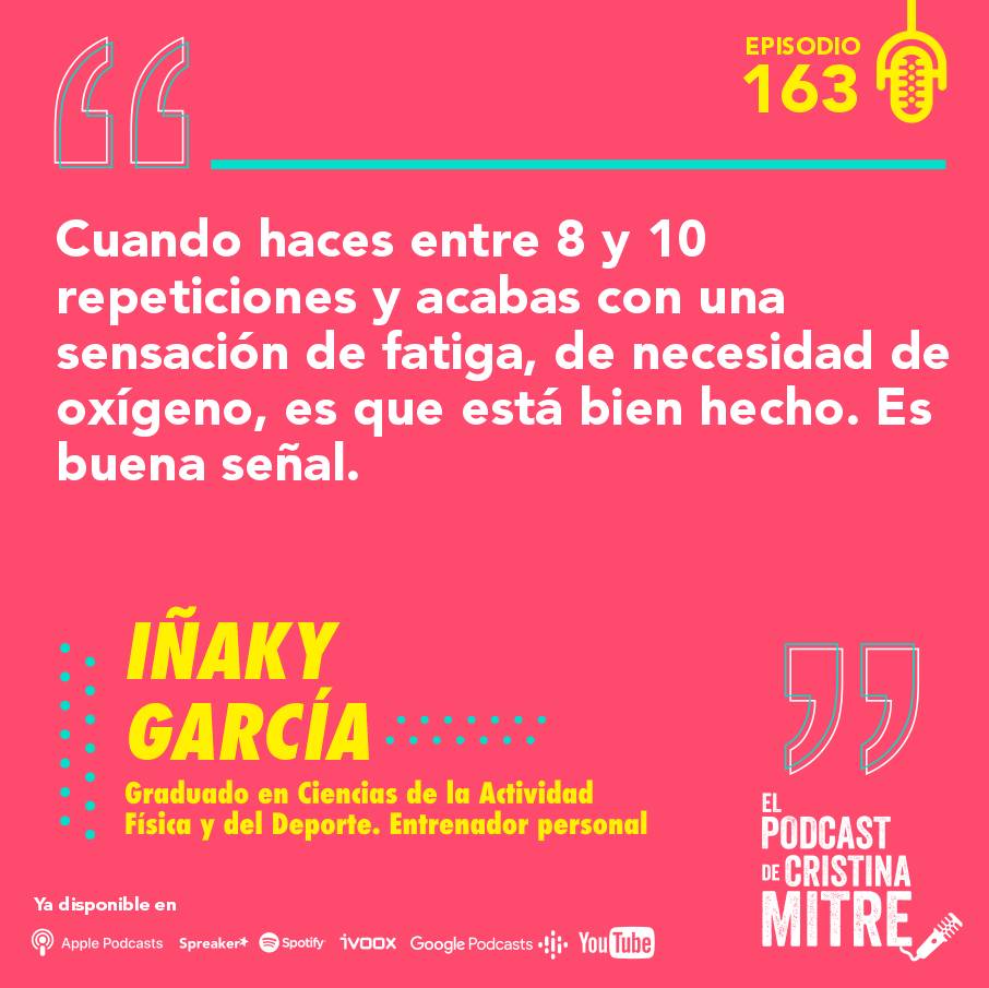 Iñaky García El podcast de Cristina Mitre fuerza pesas