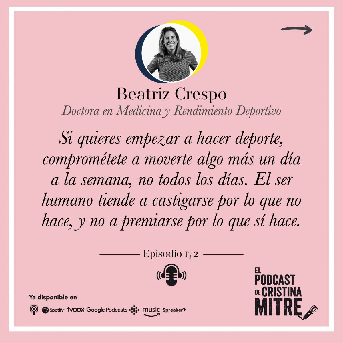 Podcast de Cristina Mitre Beatriz Crespo Hábitos saludables