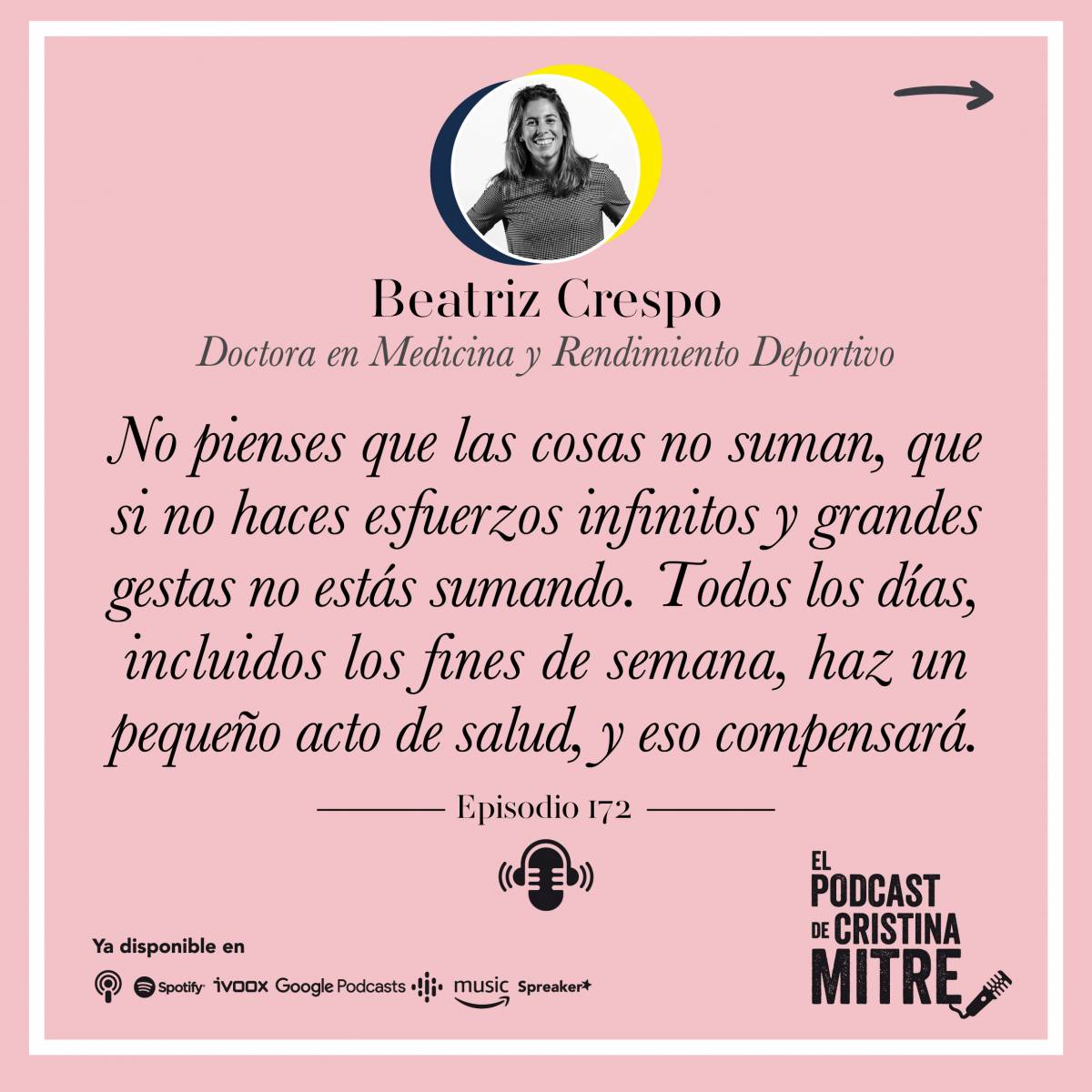 Podcast de Cristina Mitre Beatriz Crespo Hábitos saludables 