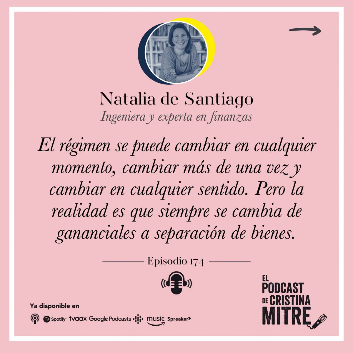 Cristina Mitre Natalia de Santiago separación de bienes