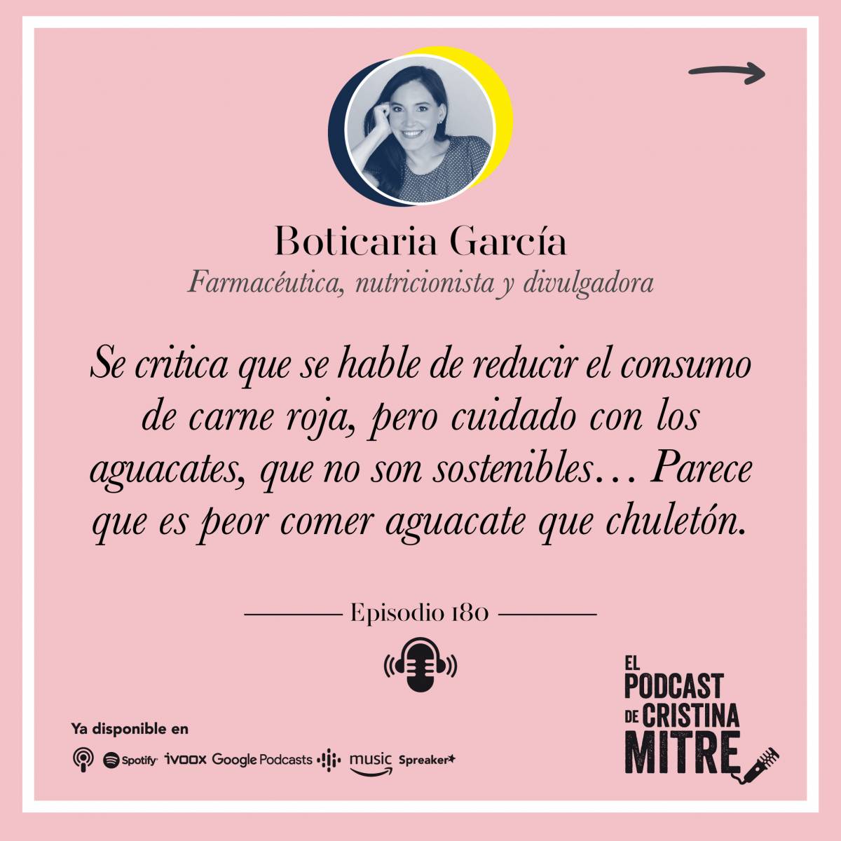 El Podcast de Cristina Mitre Boticaria García carne