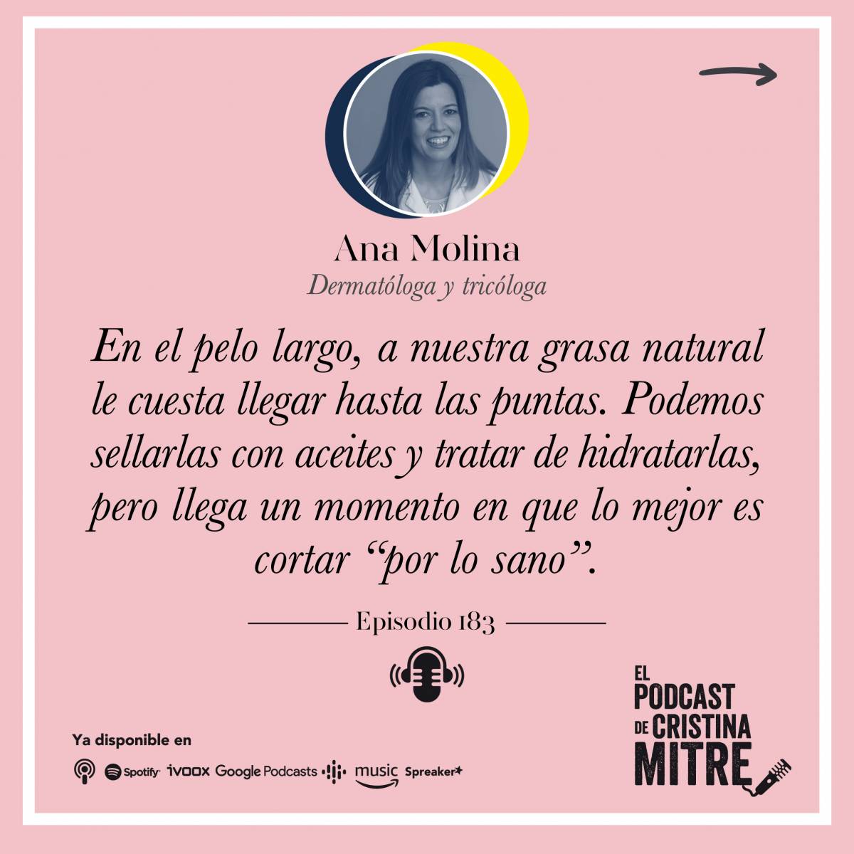 El Podcast de Cristina Mitre Dra. Molina Pelo champú