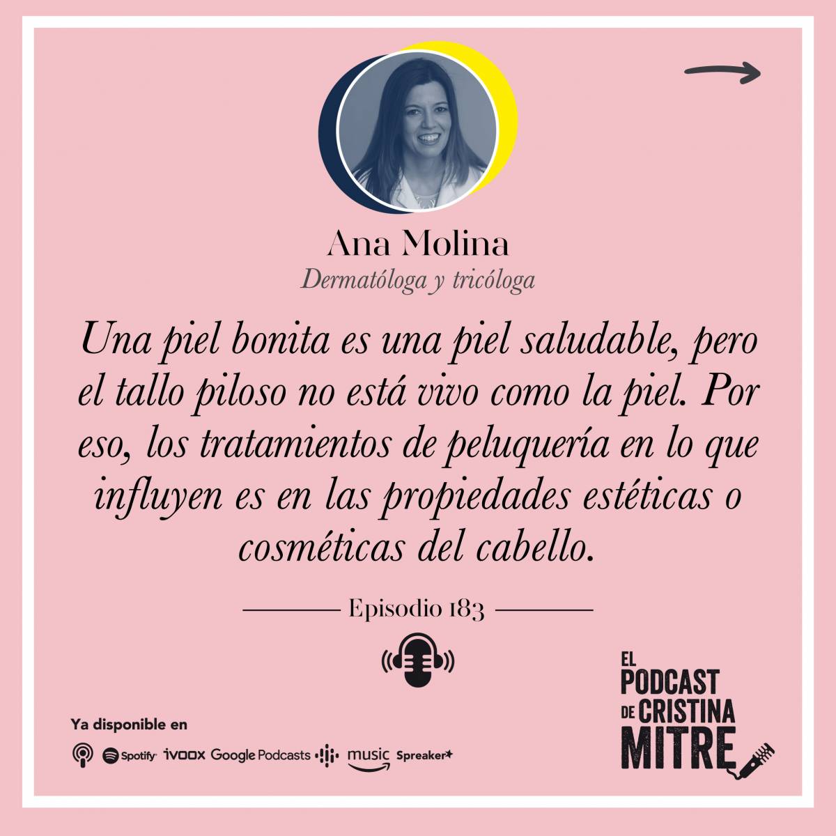 El Podcast de Cristina Mitre Dra. Molina Pelo 