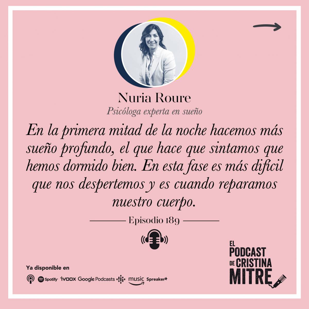 El podcast de Cristina Mitre Nuria Roure Fases del sueño