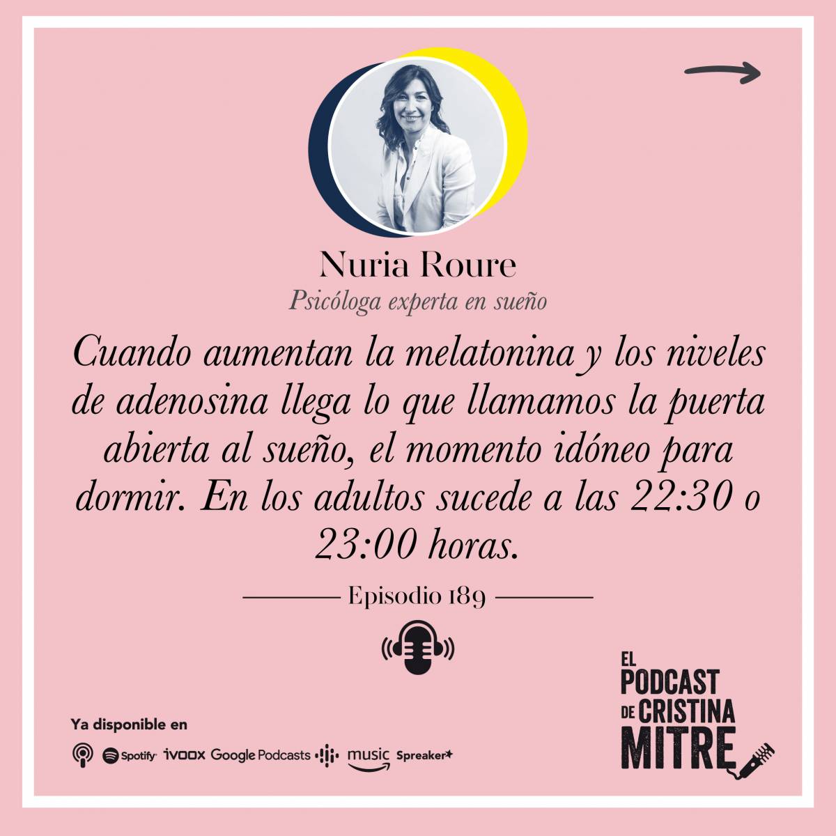 El podcast de Cristina Mitre Nuria Roure malatonina