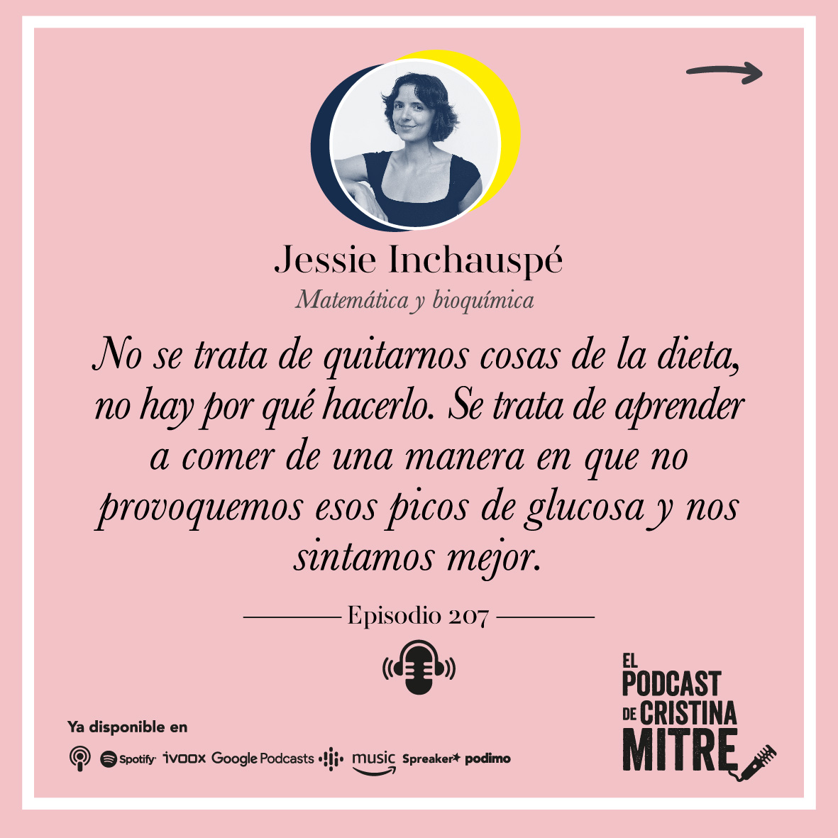El podcast de Cristina Mitre Jessie Inchauspe dieta