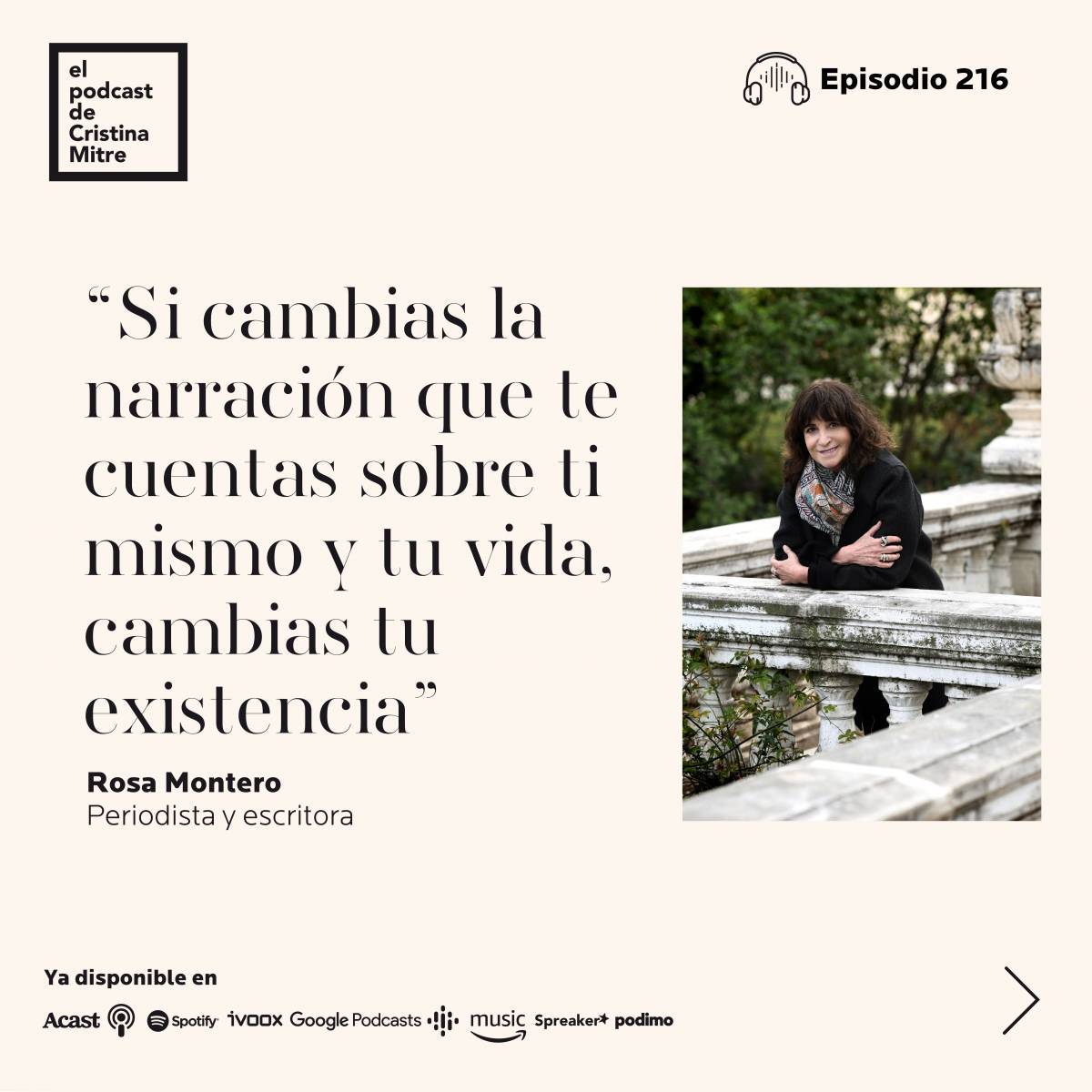 El podcast de Cristina Mitre Rosa Montero trastorno mental
