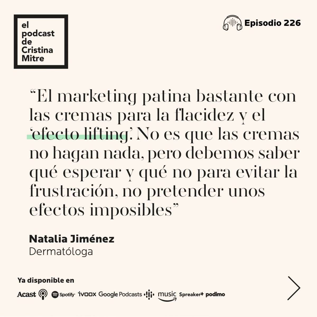 podcast cristina mitre Natalia Jimenez Radiofrecuencia