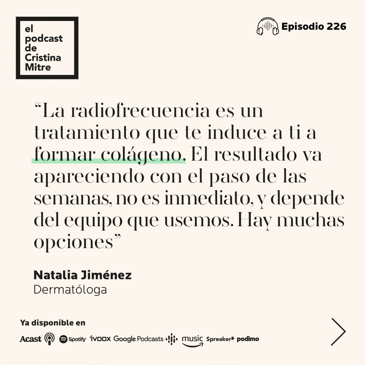 podcast cristina mitre Natalia Jimenez radiofrecuencia