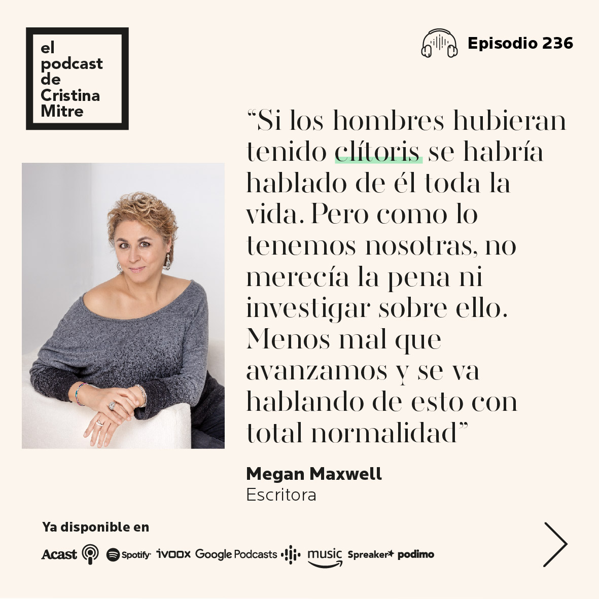 El podcast de Cristina Mitre literatura