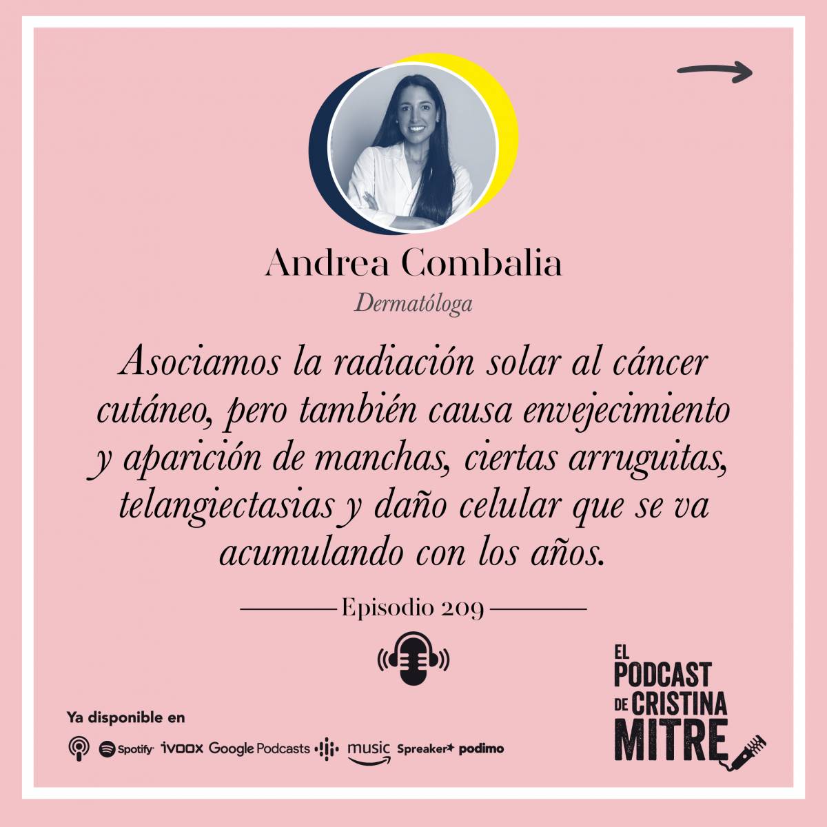 El podcast de Cristina Mitre Andrea Combalia Proteccion solar