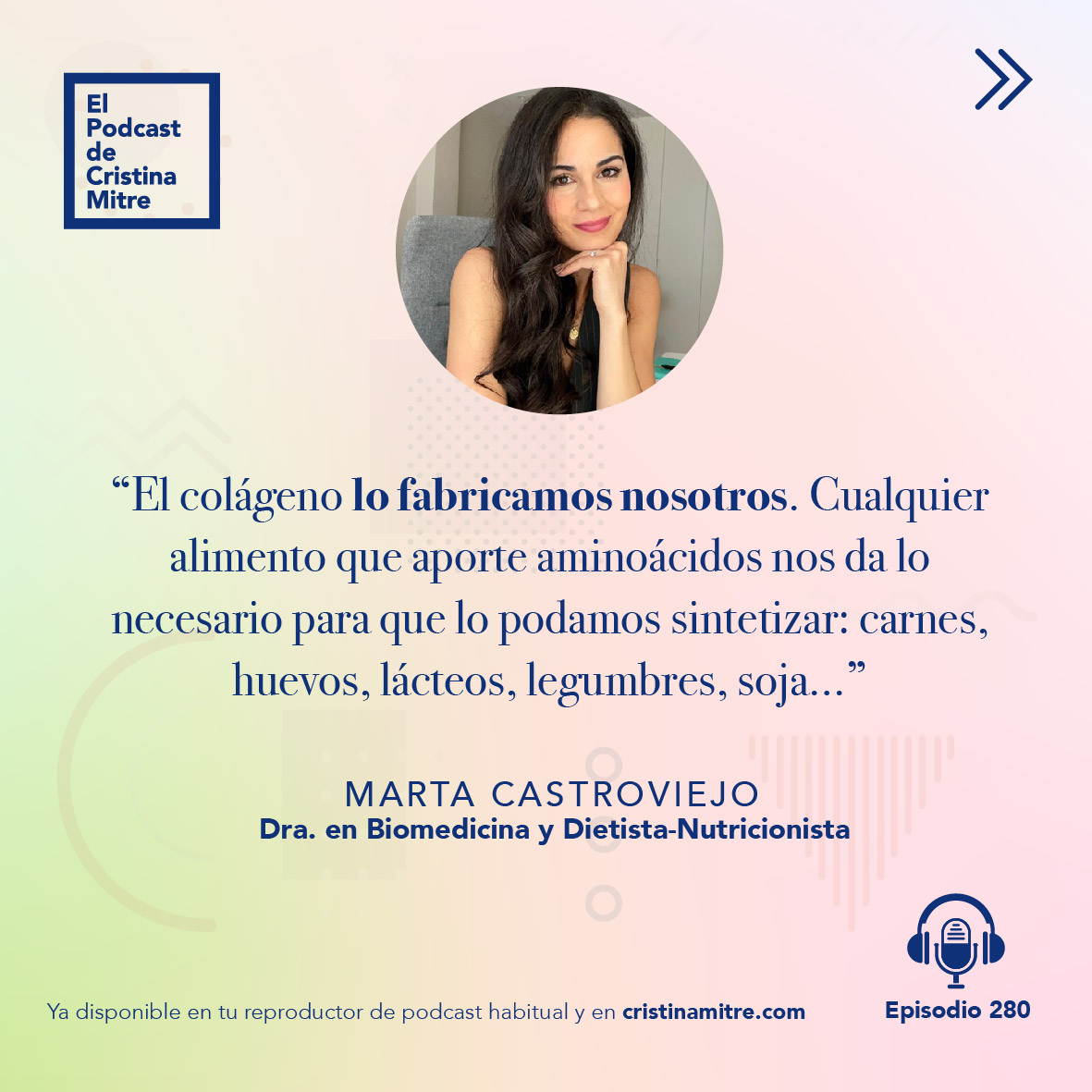 El podcast de Cristina Mitre Colágeno Marta Castroviejo Natalia Jimenez