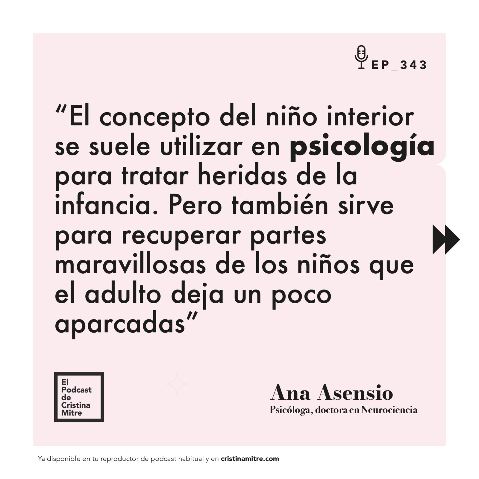 el podcast de Cristina Mitre Ana Asensio Niño interior