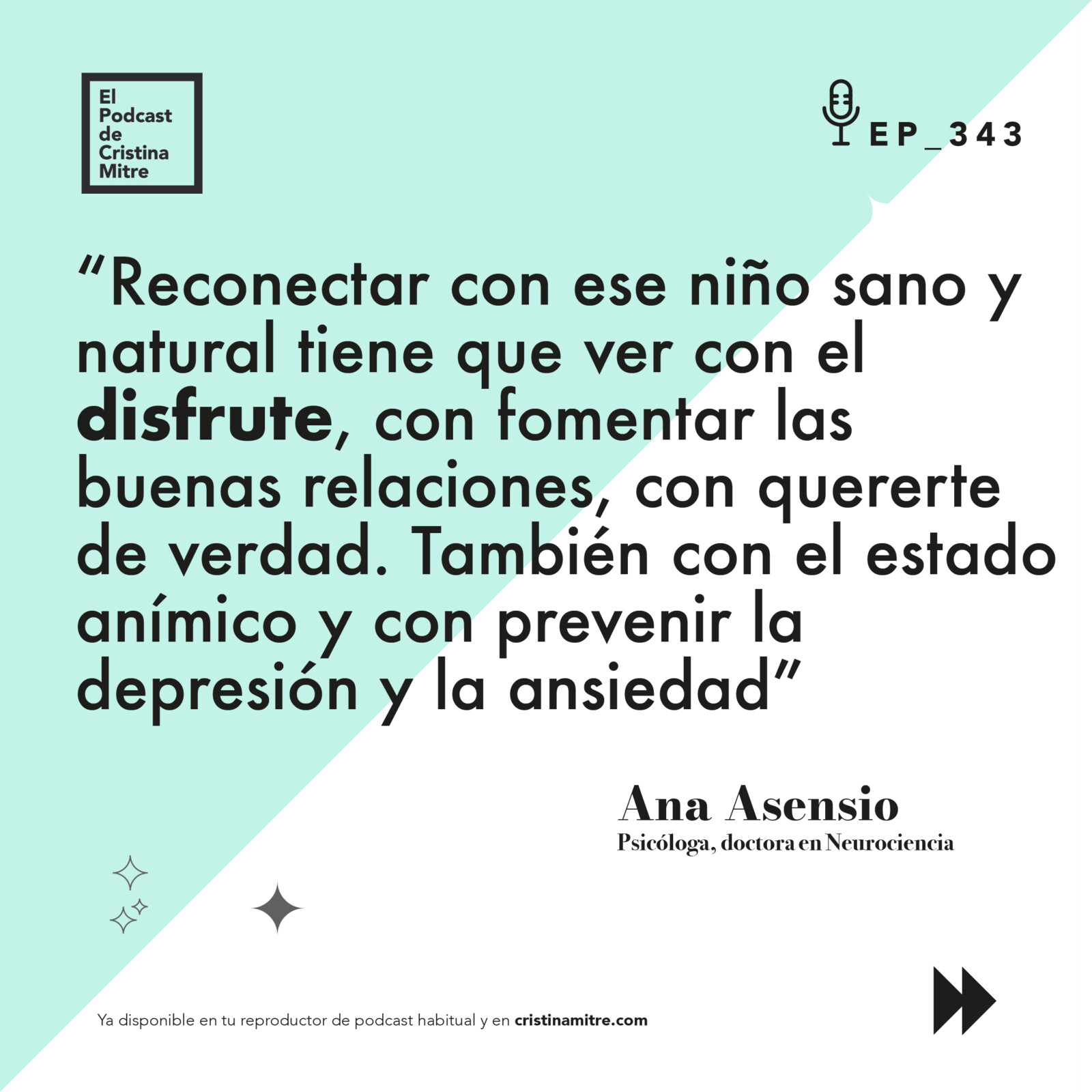 el podcast de Cristina Mitre Ana Asensio Niño interior
