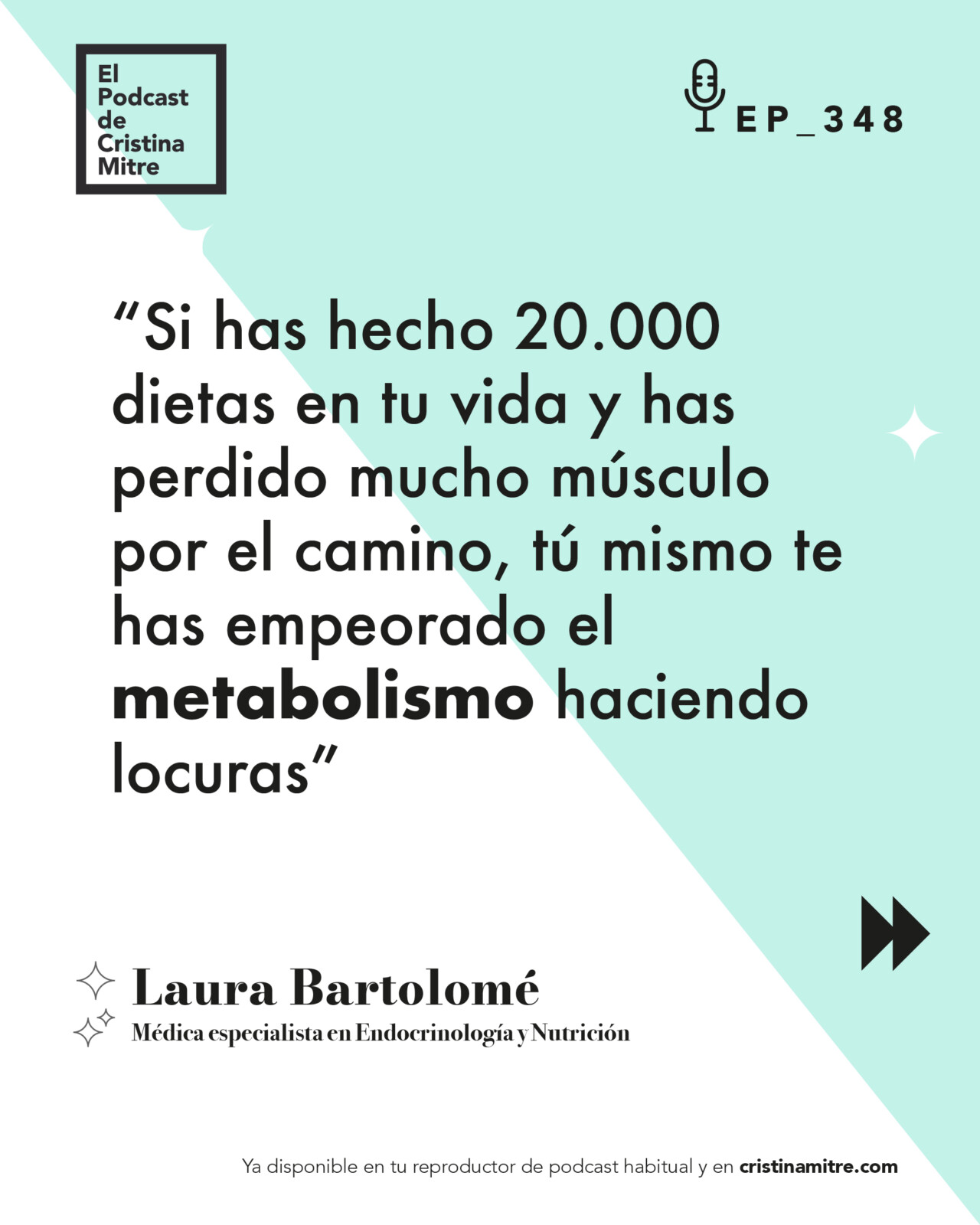 el podcast de Cristina Mitre Laura Bartolome metabolismo