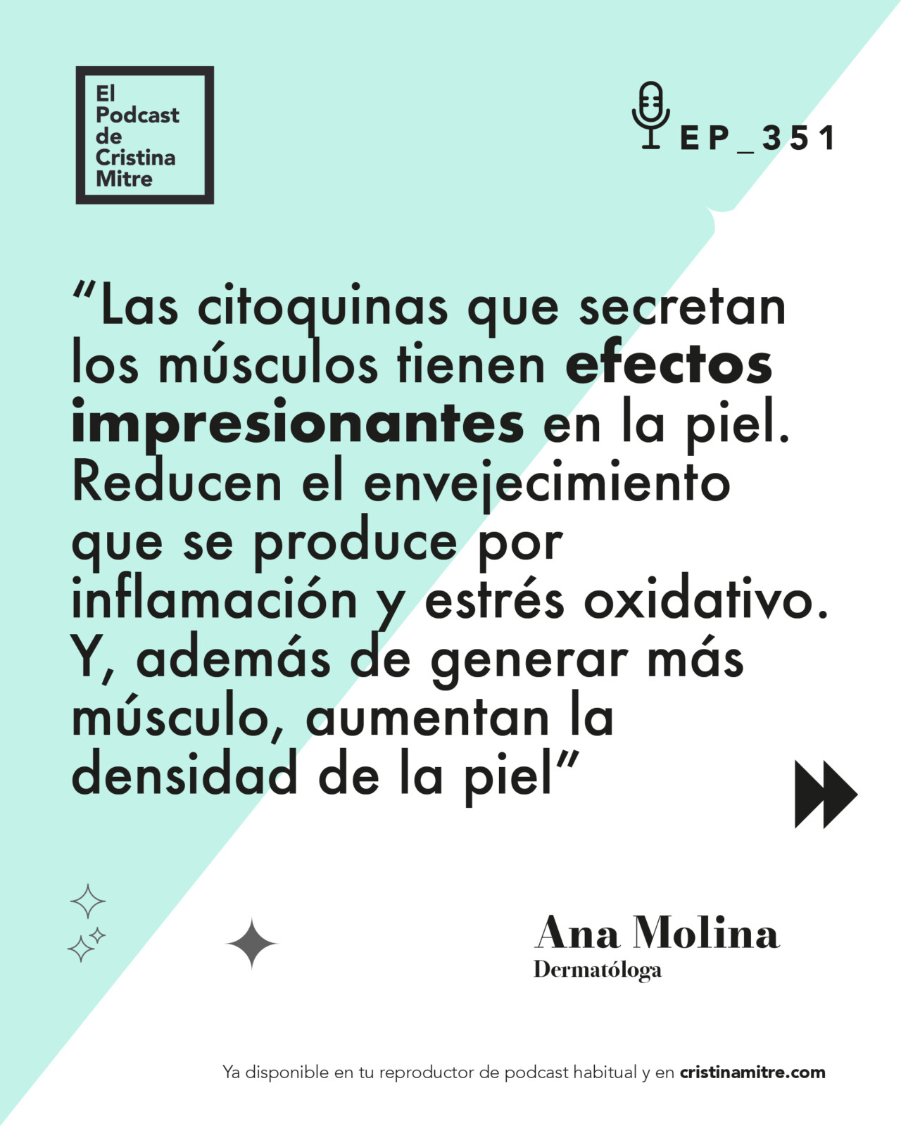 El podcast de Cristina Mitre Ana Molina dermatología