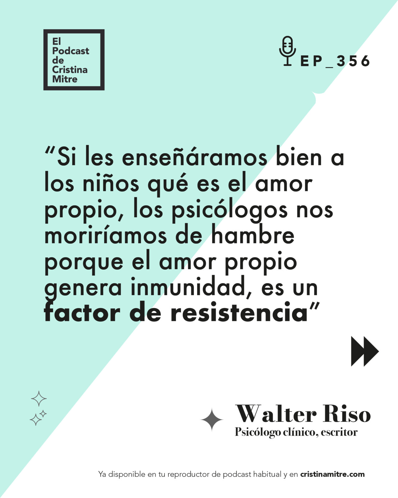 El podcast de Cristina Mitre Walter Riso Amor propio