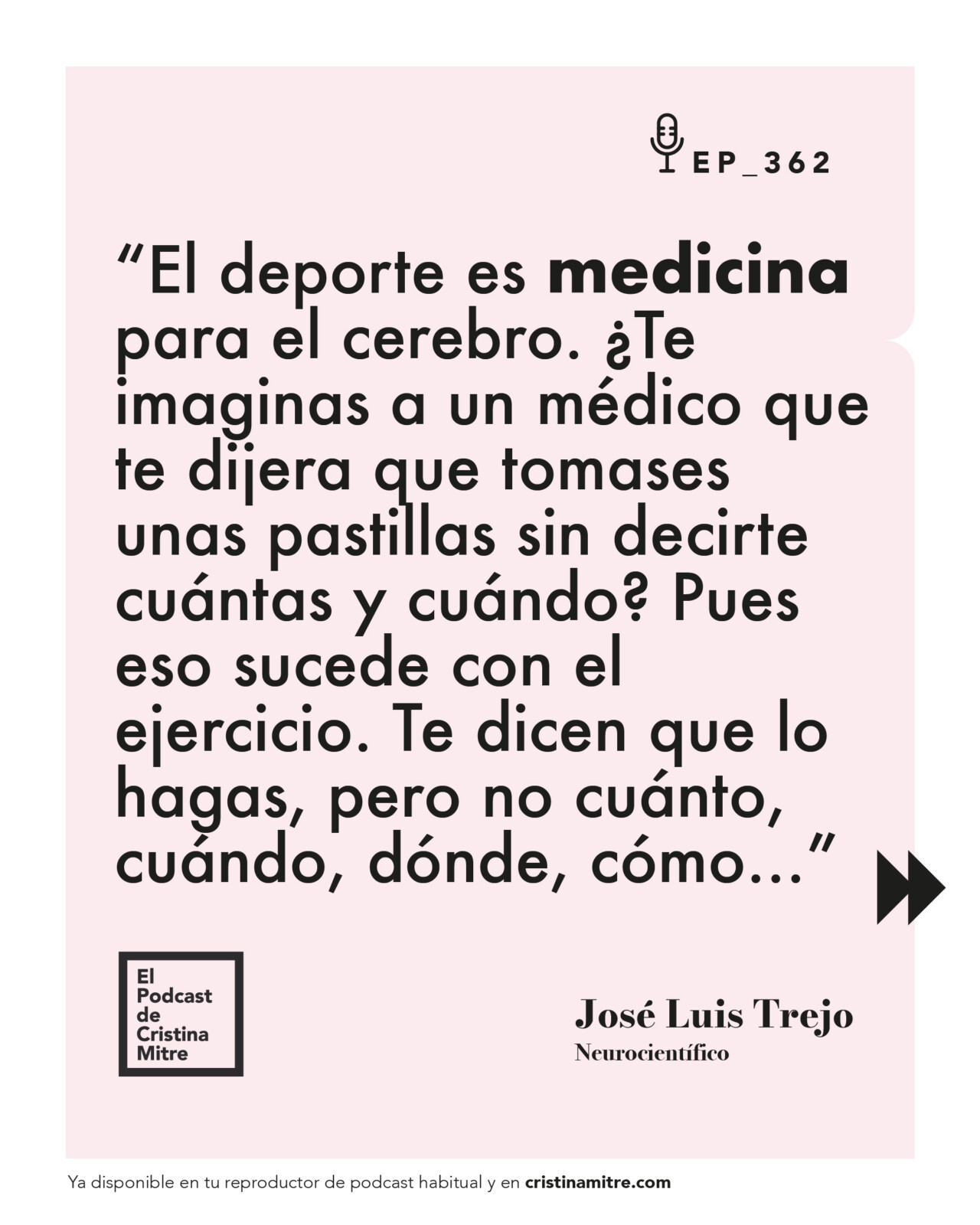 El podcast de Cristina Jose Luis Trejo Salud cerebral