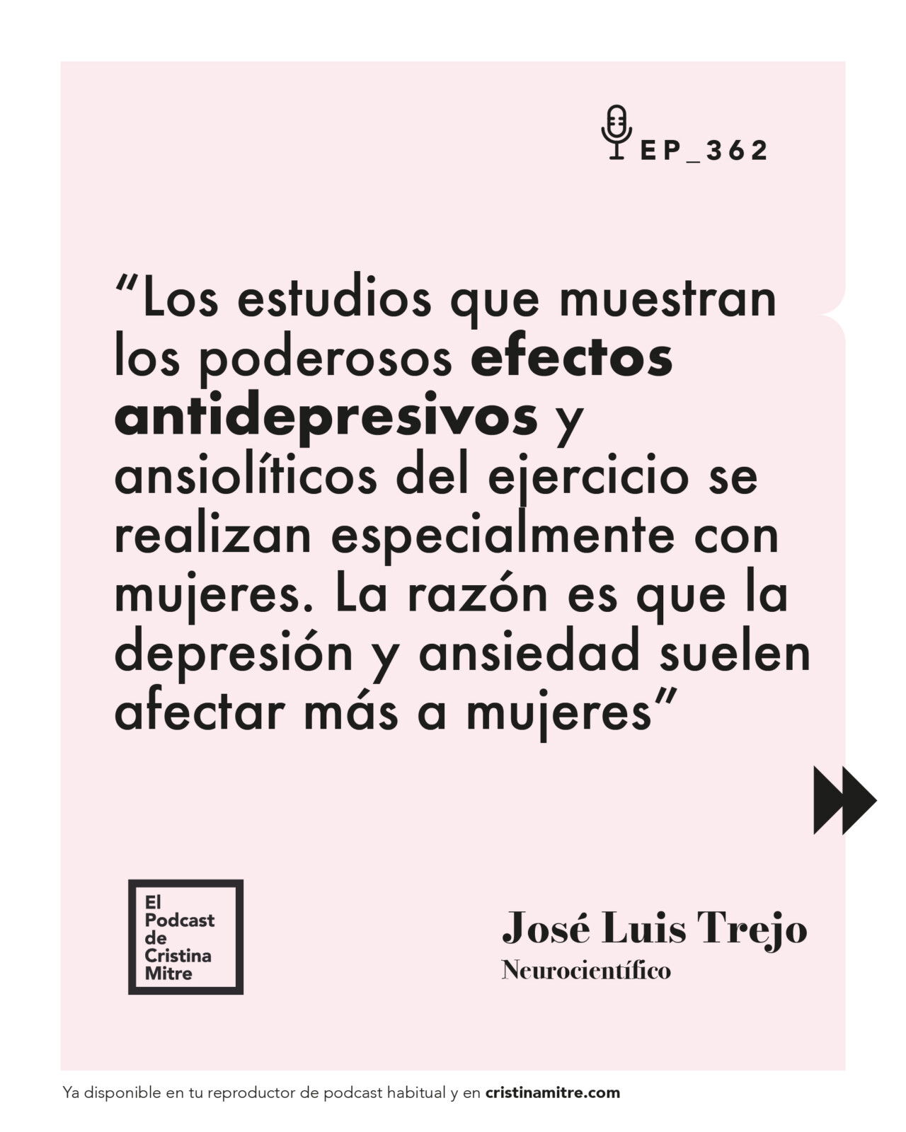 El podcast de Cristina Jose Luis Trejo Salud cerebral