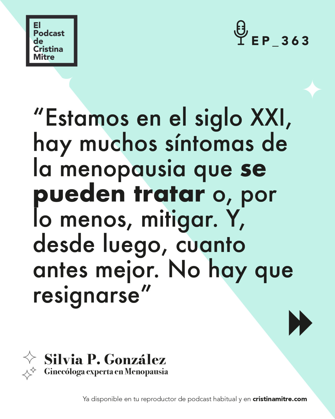El podcast de Cristina Mitre Silvia P. González Terapia hormonal