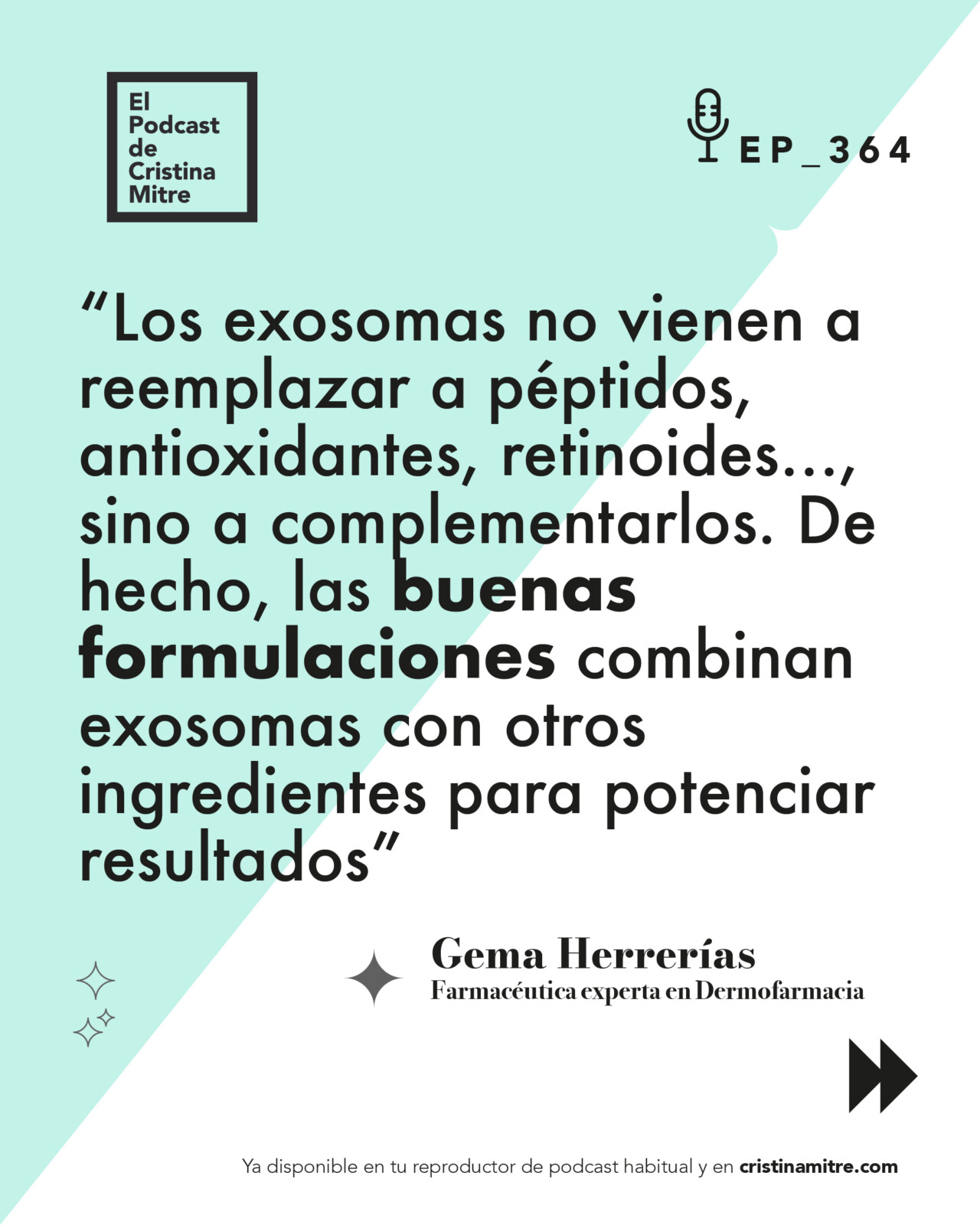 El podcast de Cristina Mitre Gema Herrerías exosomas