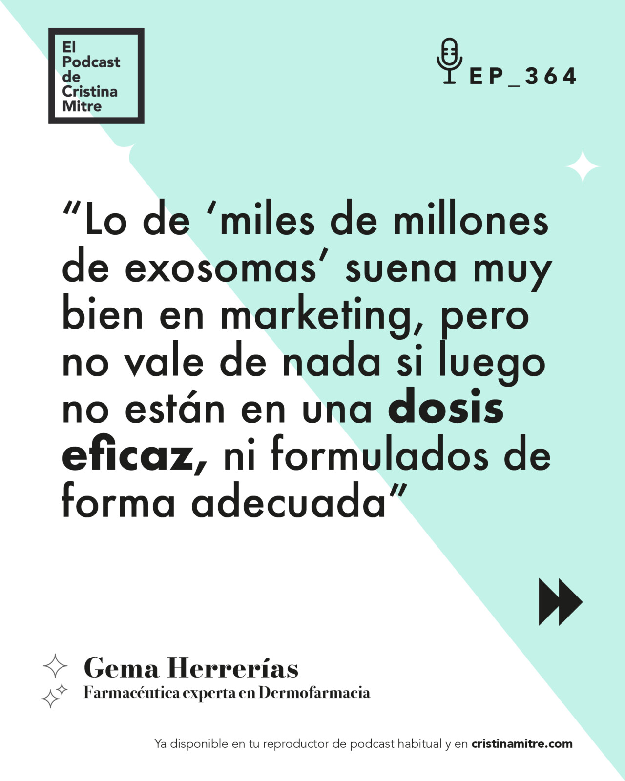 El podcast de Cristina Mitre Gema Herrerías exosomas