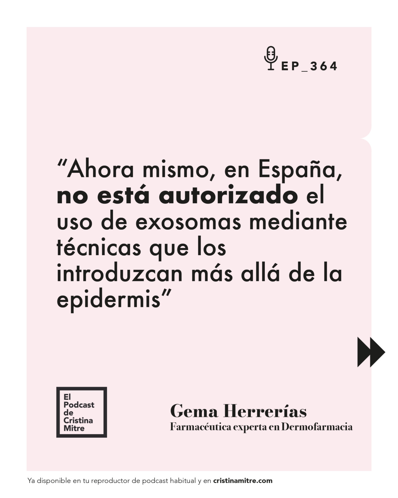 El podcast de Cristina Mitre Gema Herrerías exosomas