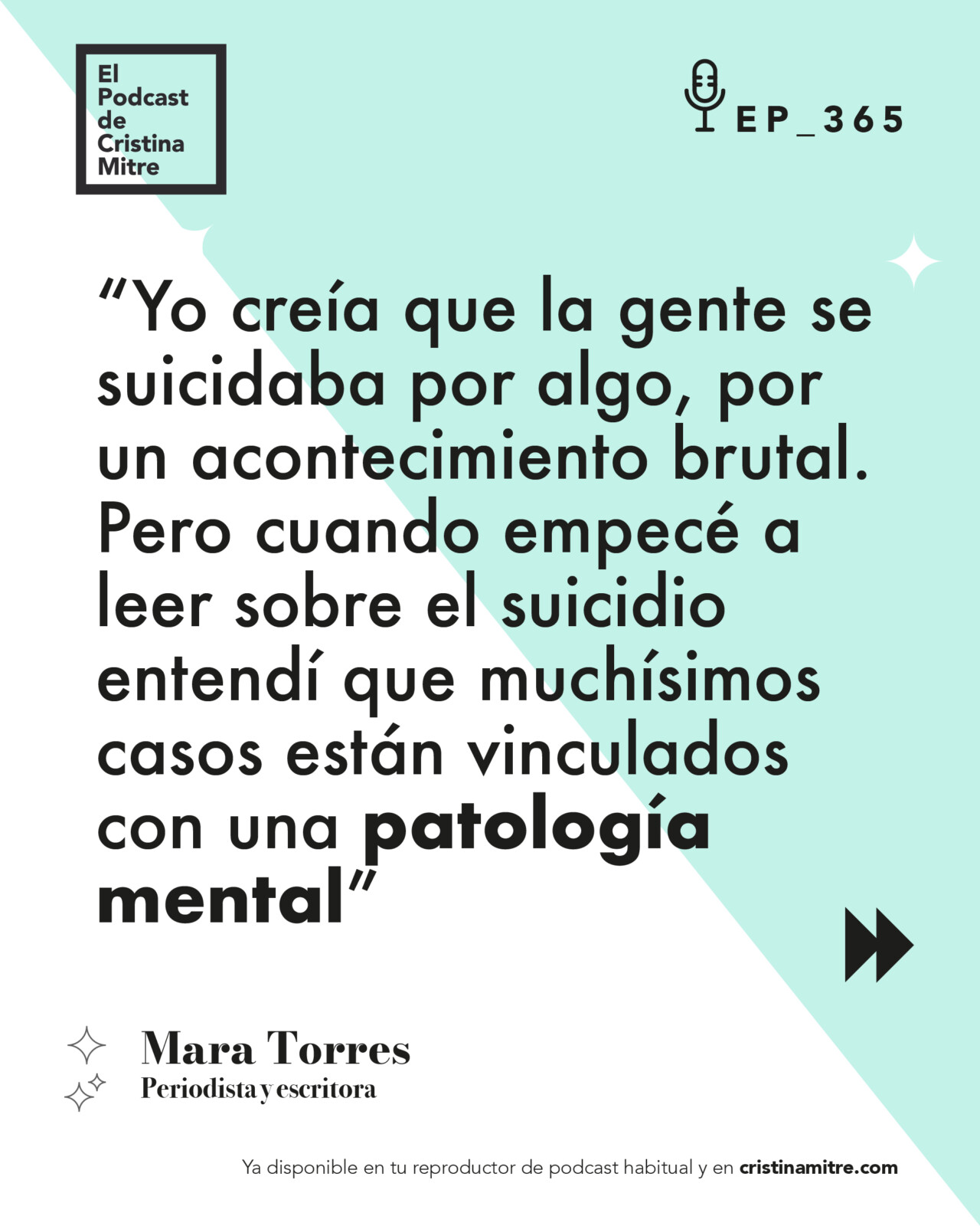 El podcast de Cristina Mitre Mara Torres Suicidio