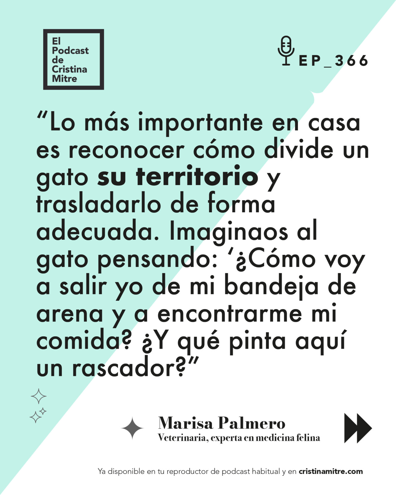El podcast de Cristina Mitre Marisa Palmero Gatos