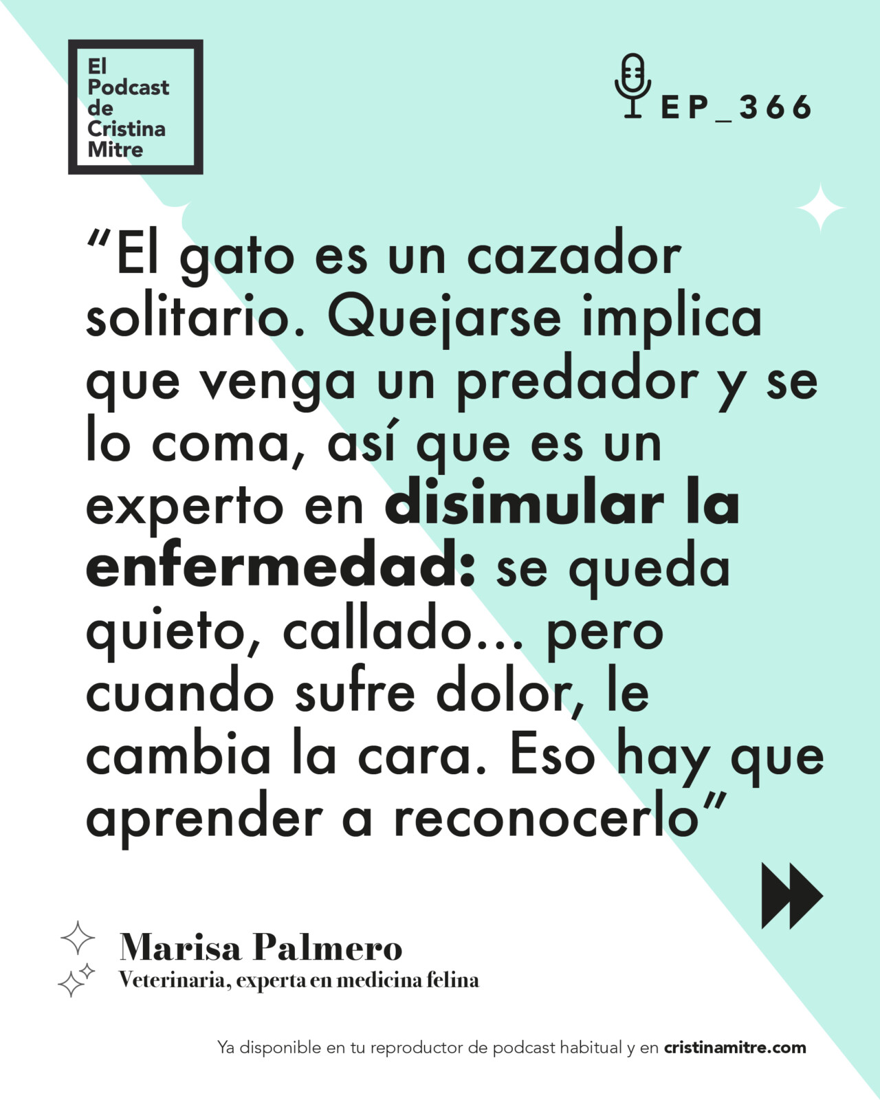 El podcast de Cristina Mitre Marisa Palmero Gatos