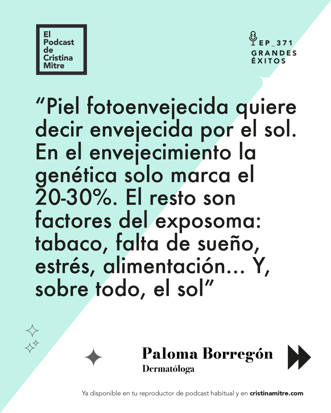 el podcast de Cristina Mitre Paloma Borregon Cuidado de la piel