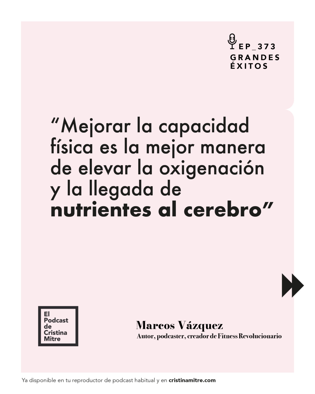 el podcast de Cristina Mitre Marcos Vazquez alimentar tu cerebro
