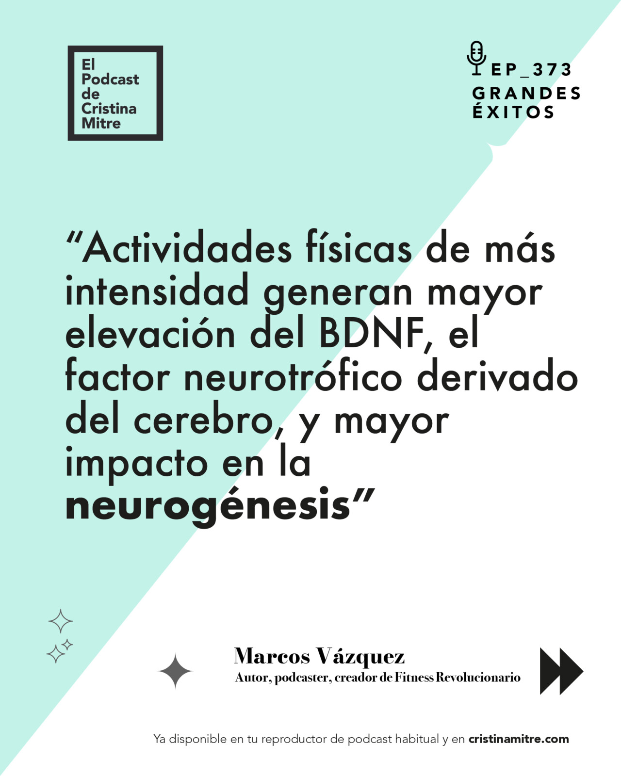el podcast de Cristina Mitre Marcos Vazquez alimentar tu cerebro